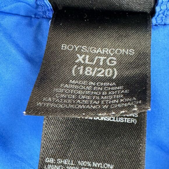 The North Face 550 Puffer Jacket Boys XL 18/20 Goose Down Full Zip Coat Blue - Picture 5 of 11